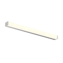 Lindby Lámpara LED para cuarto de baño Klea, 90 cm, cromo, metal, IP44
