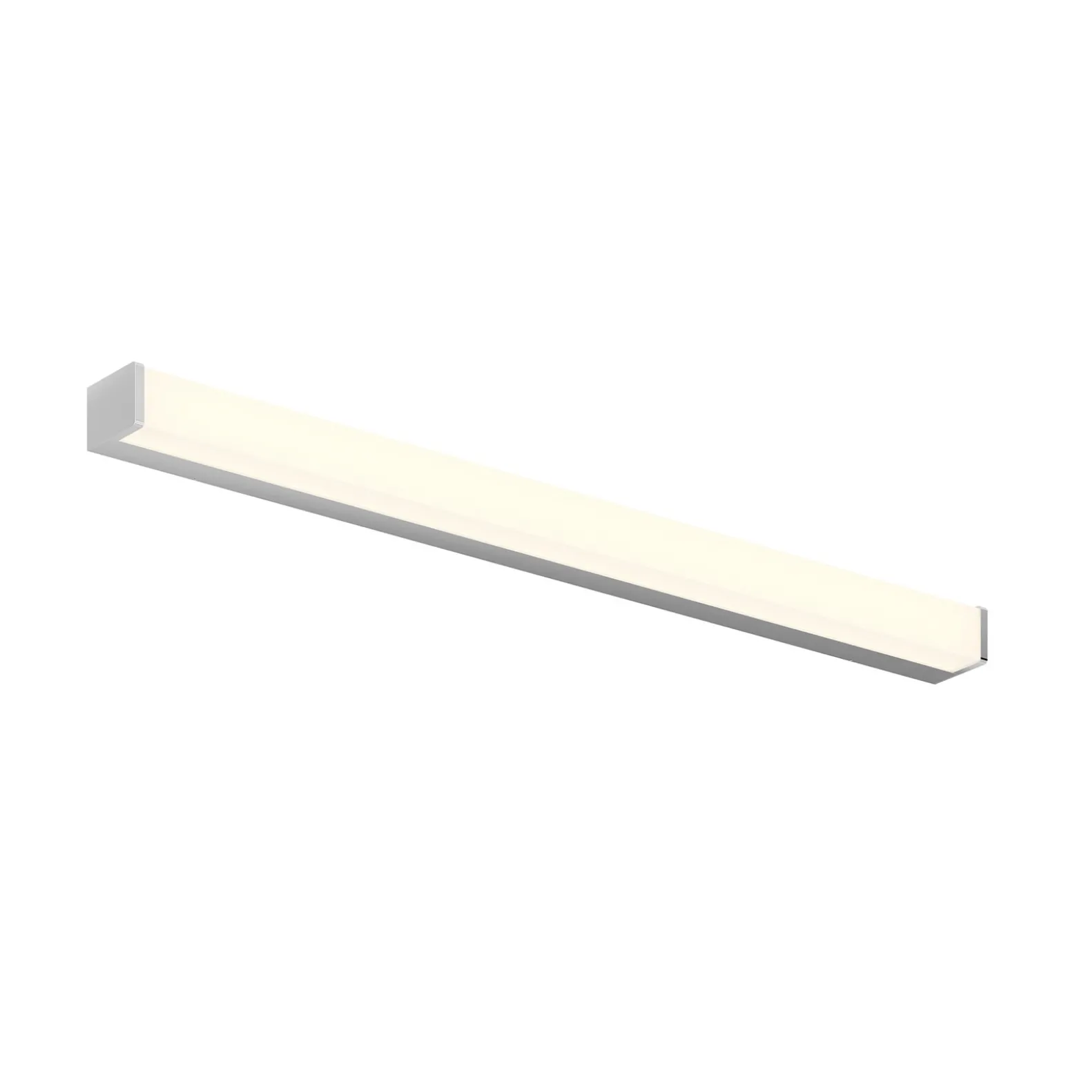 Lindby Lámpara LED para cuarto de baño Klea, 90 cm, cromo, metal, IP44