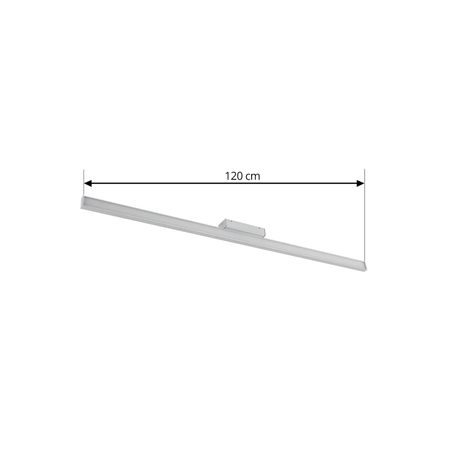 Lindby lámpara LED para espejo cuarto de baño Alenia, 120 cm, IP44, gris