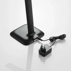 Lindby Ludmilla lámpara de mesa LED display, negro