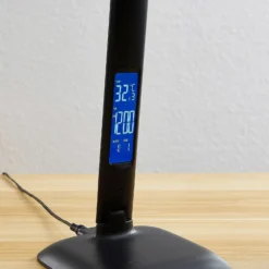 Lindby Ludmilla lámpara de mesa LED display, negro
