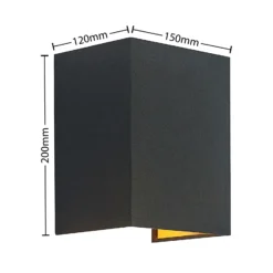 Lindby Lukani aplique, angular