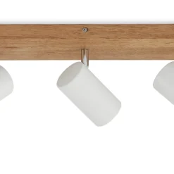 Lindby Maniva downlight de techo, 44 cm, 3 luces, blanco, GU10