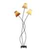 Lindby Melis lámpara de pie, 130 cm, 3 luces, textil