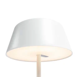 Lindby Milica lámpara de mesa LED, blanca, atenuable