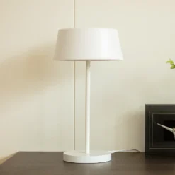 Lindby Milica lámpara de mesa LED, blanca, atenuable