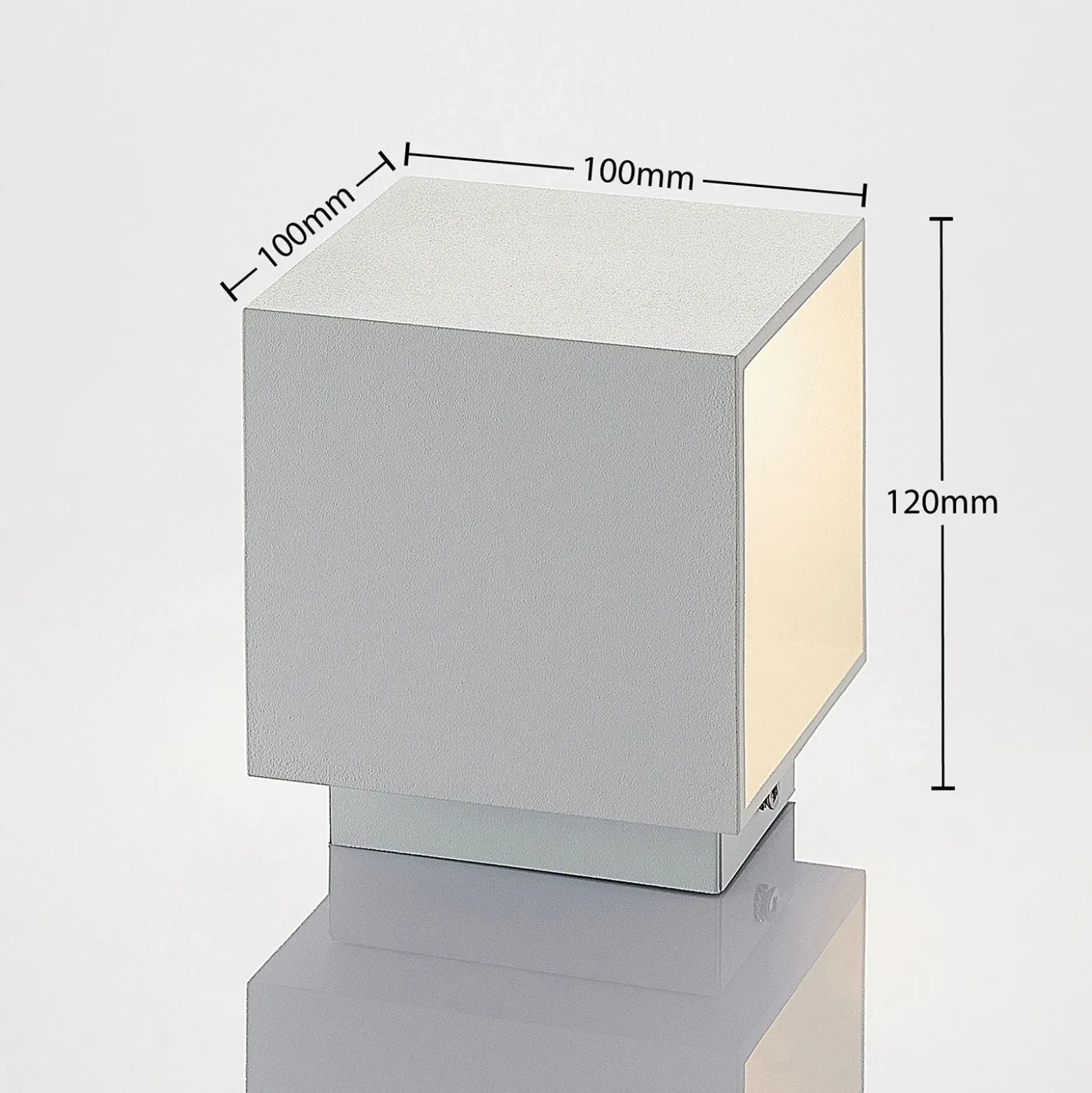 Lindby Mirza aplique de aluminio, angular, blanco