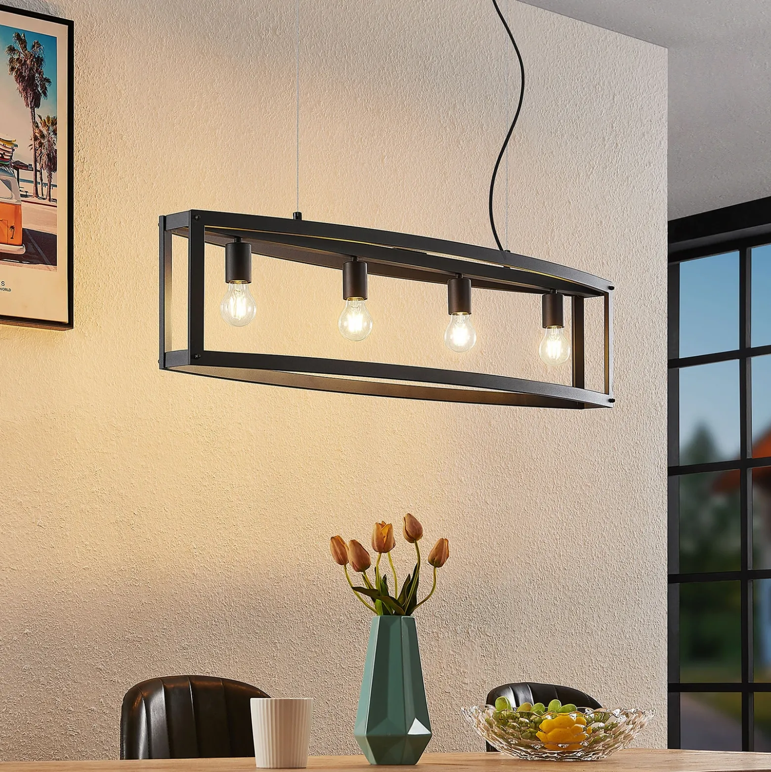 Lindby Mizgin lámpara colgante sin rejilla 4 luces