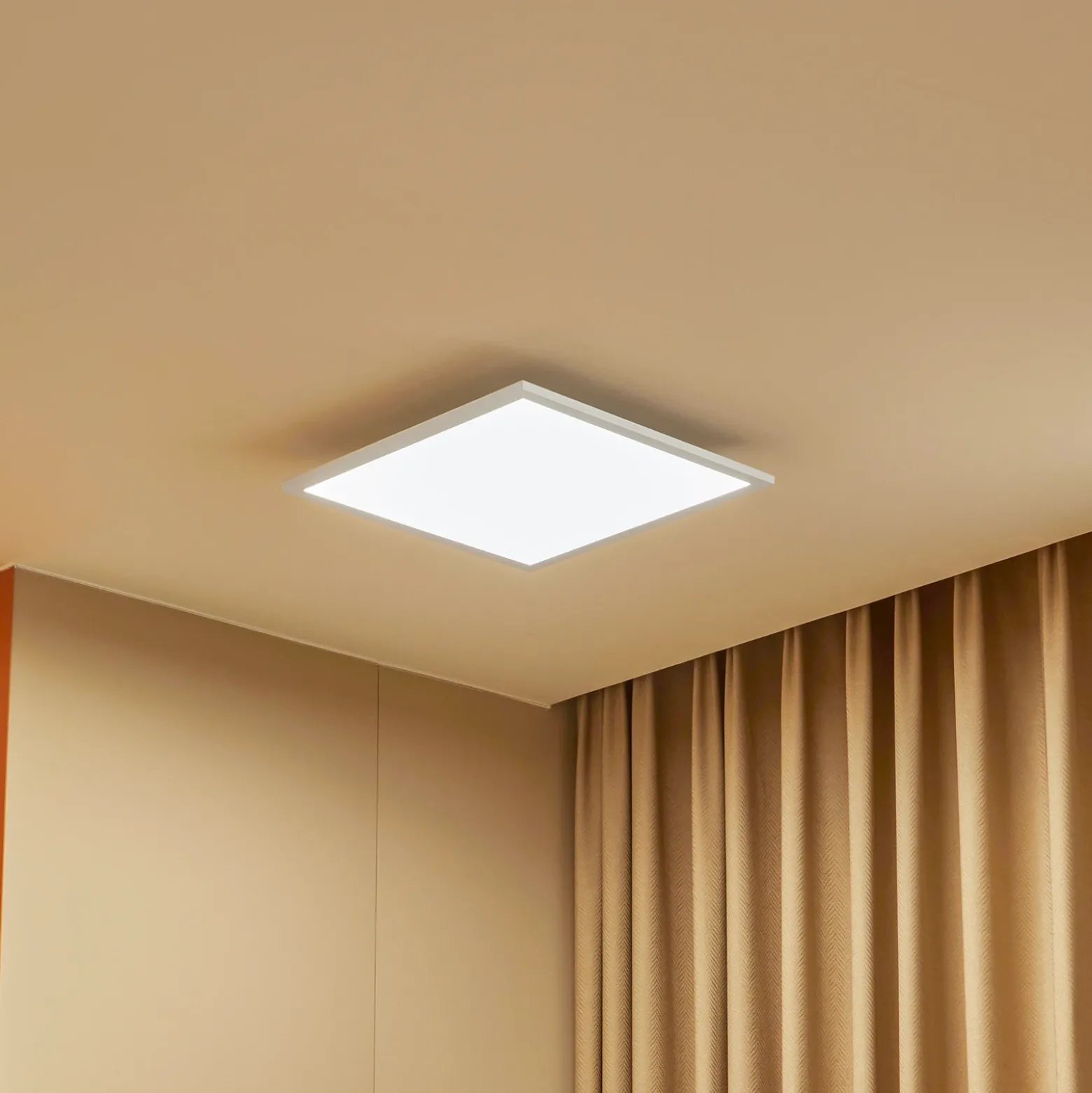 Lindby panel LED Lamin, blanco, 40 cm, CCT, atenuable, control remoto