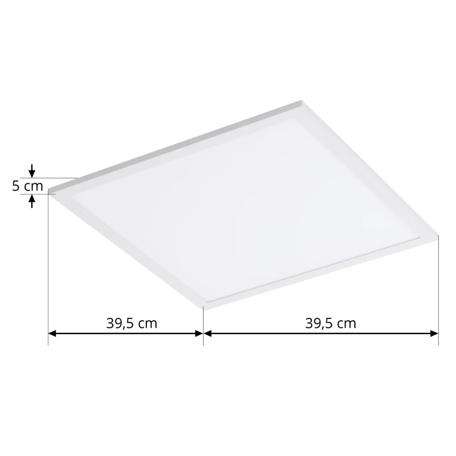 Lindby panel LED Lamin, blanco, 40 cm, CCT, atenuable, control remoto