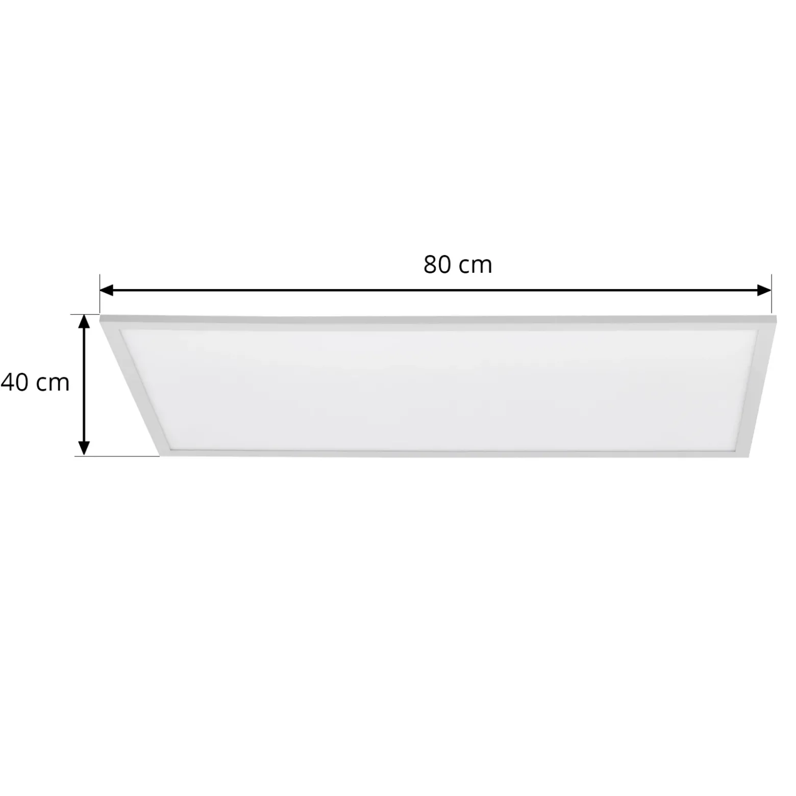 Lindby panel LED Lamin, blanco, 80 cm, CCT, atenuable, control remoto