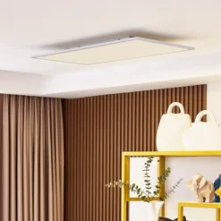 Lindby panel LED Lamin, blanco, 80 cm, CCT, atenuable, control remoto