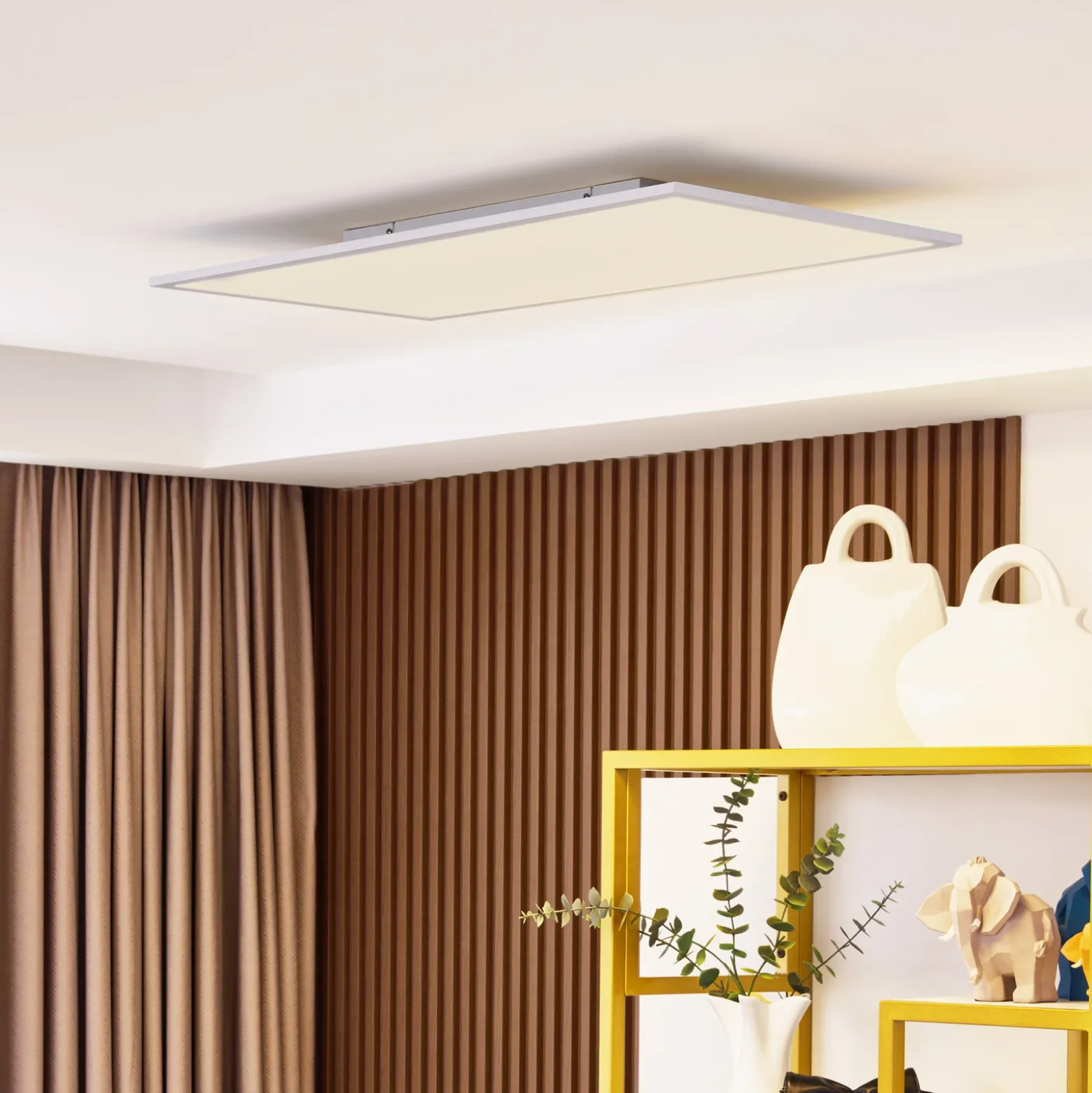 Lindby panel LED Lamin, blanco, 80 cm, CCT, atenuable, control remoto