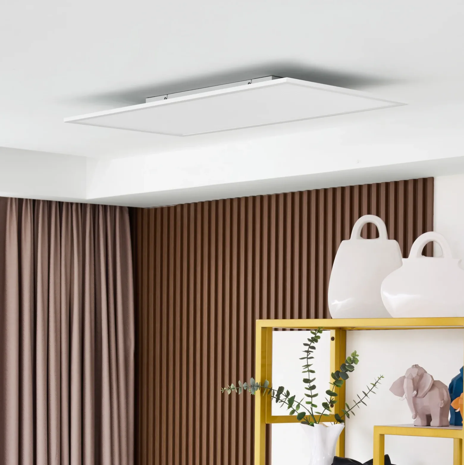 Lindby panel LED Lamin, blanco, 80 cm, CCT, atenuable, control remoto