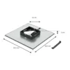 Lindby Panel LED Lamin, negro, 40 cm, CCT, atenuable, control remoto