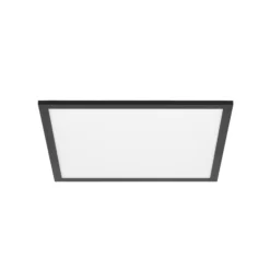 Lindby Panel LED Lamin, negro, 40 cm, CCT, atenuable, control remoto