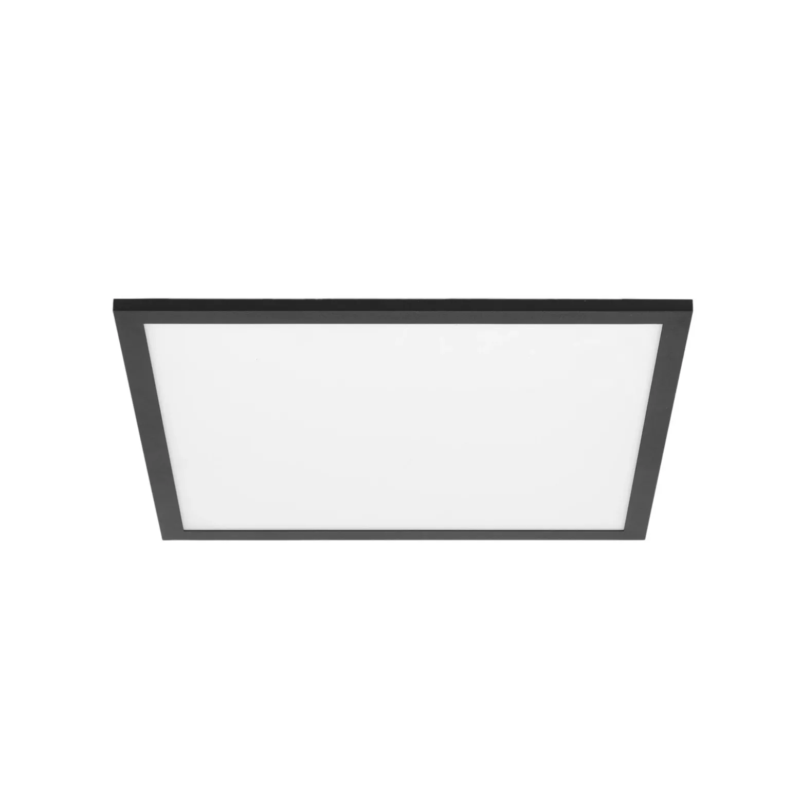 Lindby Panel LED Lamin, negro, 40 cm, CCT, atenuable, control remoto