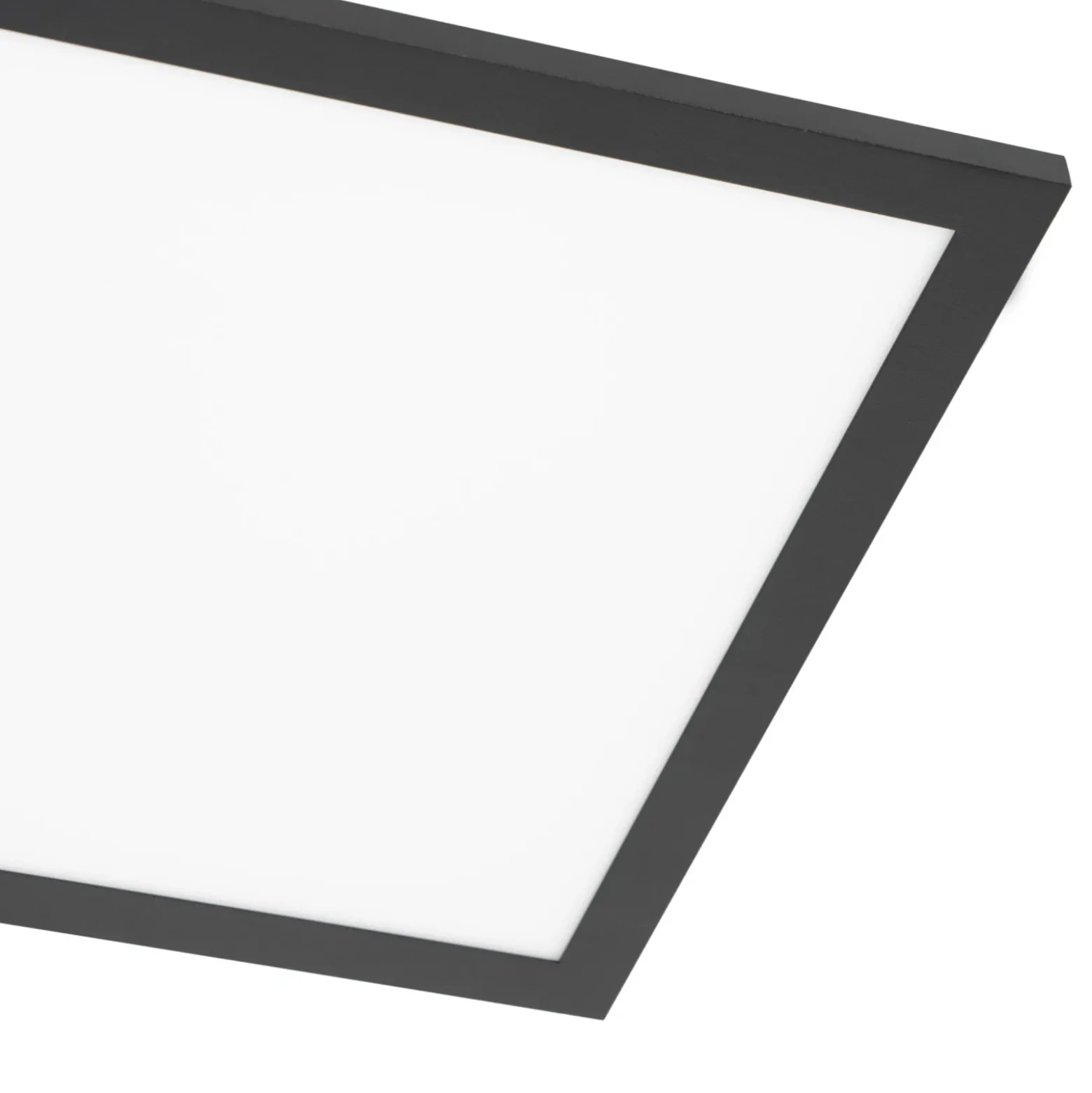 Lindby panel LED Lamin, negro, 30 cm, CCT, atenuable, control remoto