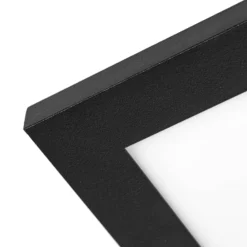 Lindby panel LED Lamin, negro, 80 cm, CCT, atenuable, control remoto