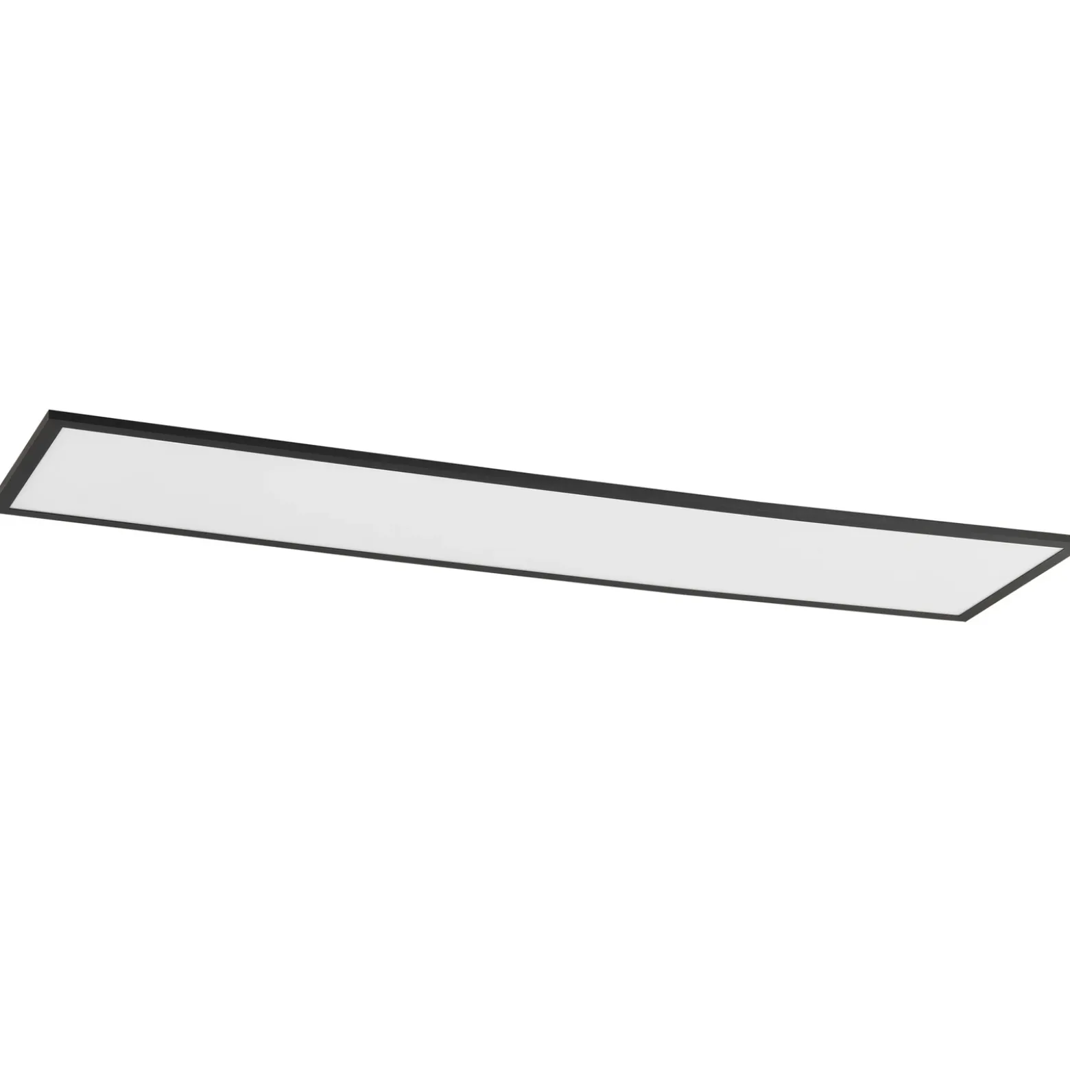 Lindby panel LED Lamin, negro, 120cm, CCT, atenuable, control remoto