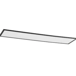 Lindby panel LED Lamin, negro, 120cm, CCT, atenuable, control remoto