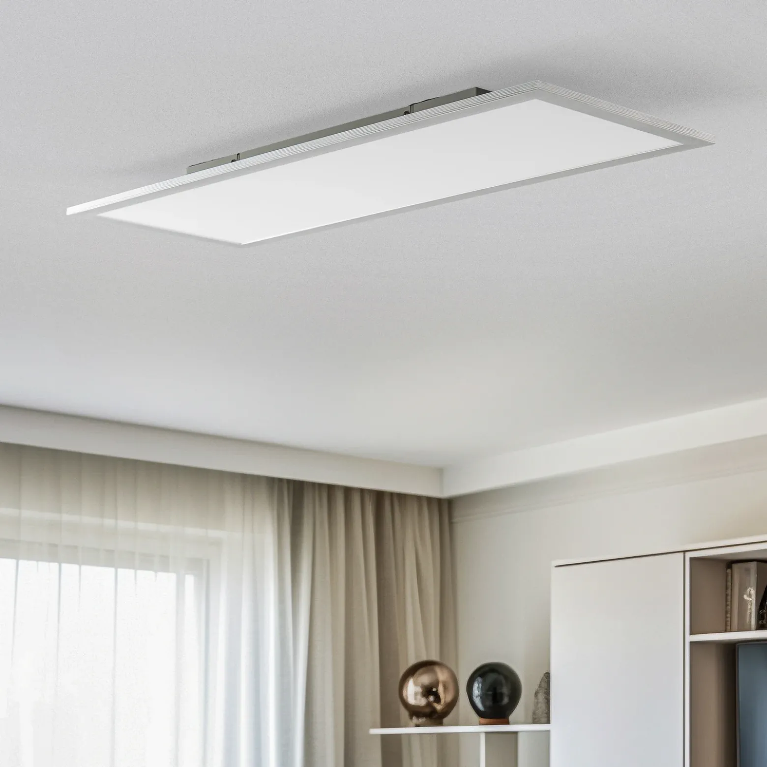 Lindby Panel LED Livel, CCT, 80 cm x 30 cm, control remoto