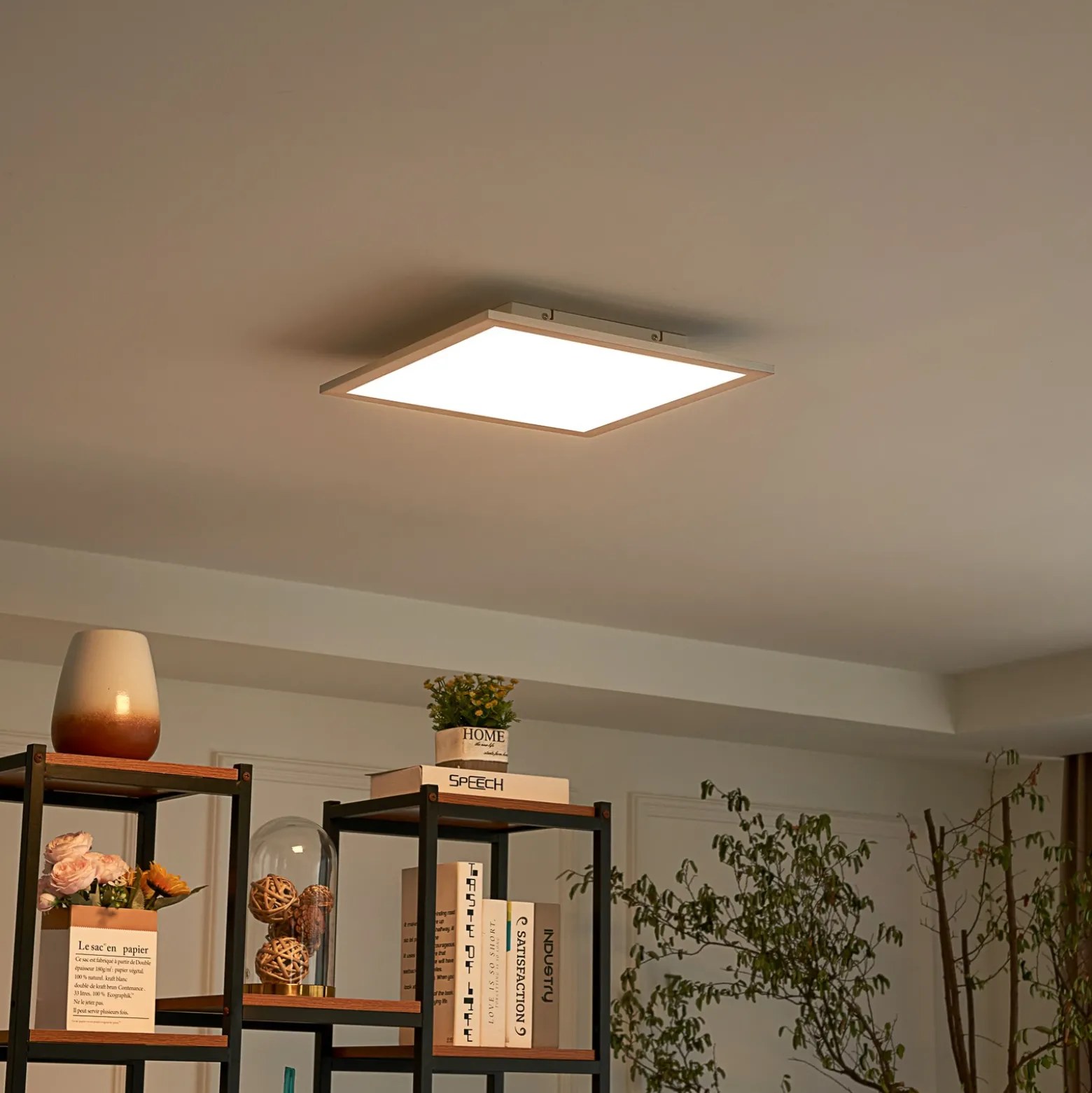 Lindby Panel LED Livel, CCT, 40 cm x 40 cm, control remoto