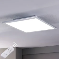 Lindby panel LED Livel, juego de 2, CCT, 40 cm x 40 cm, control remoto