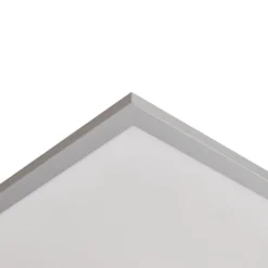Lindby panel LED Livel, 4000K, 40 cm x 40 cm, plata, metal