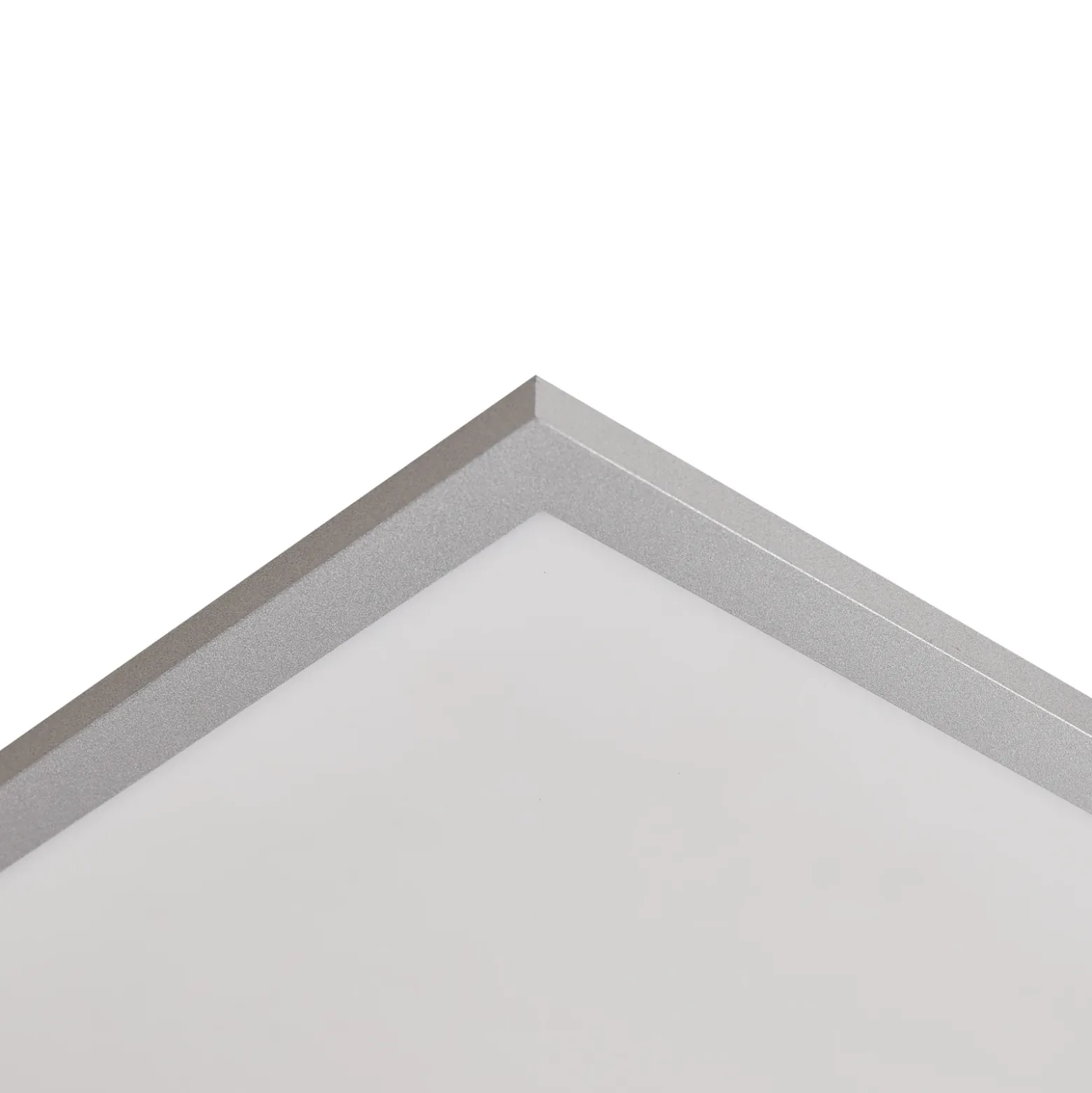 Lindby panel LED Livel, 4000K, 40 cm x 40 cm, plata, metal