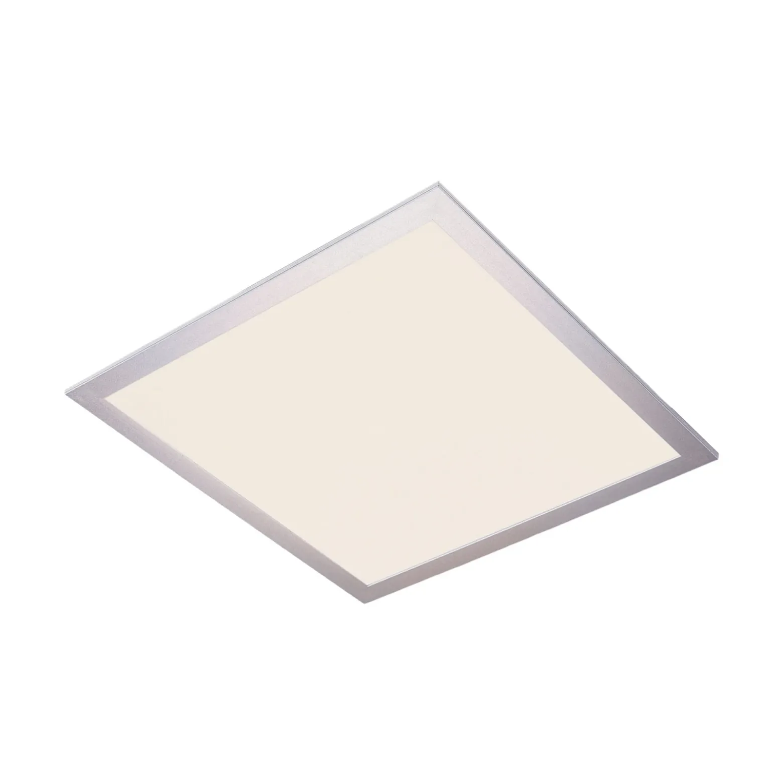 Lindby panel LED Livel, 4000K, 40 cm x 40 cm, plata, metal