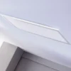 Lindby panel LED Livel, 4000K, 80 cm x 30 cm, plata, metal