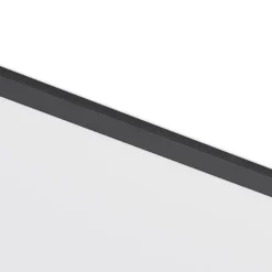 Lindby Panel LED Nelios, 80 x 30 cm, CCT, negro, metal