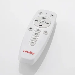 Lindby Panel LED Nelios, 80 x 30 cm, CCT, negro, metal
