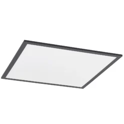 Lindby Panel LED Nelios, 62 x 62 cm, CCT, negro, metal