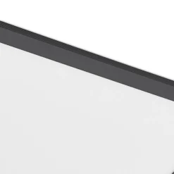 Lindby Panel LED Nelios, 40 x 40 cm, 4.000 K, negro, metal