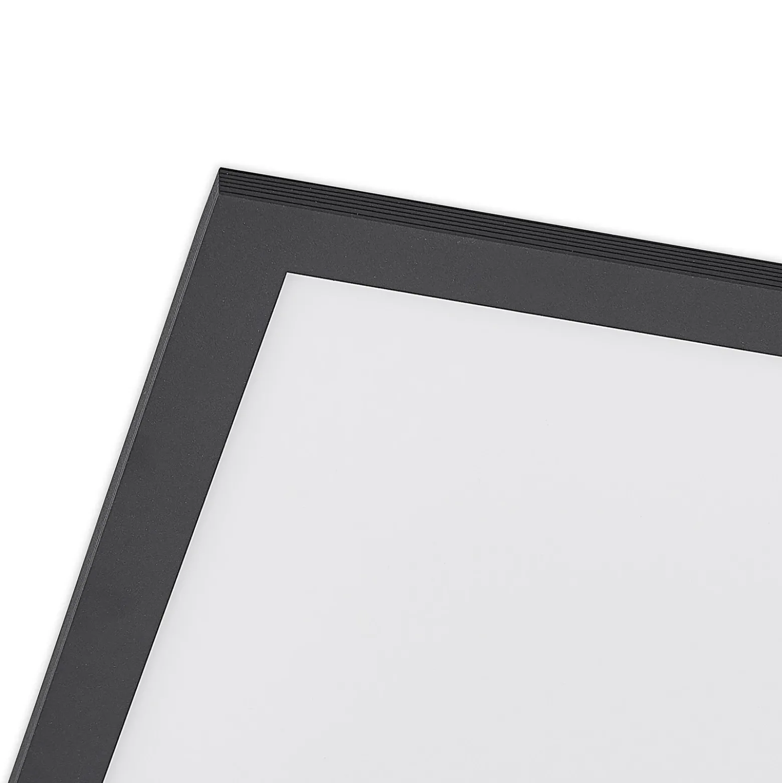 Lindby Panel LED Nelios, 40 x 40 cm, 4.000 K, negro, metal