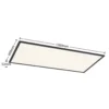 Lindby Panel LED Nelios, 120 x 60 cm, 4000K, negro, metal