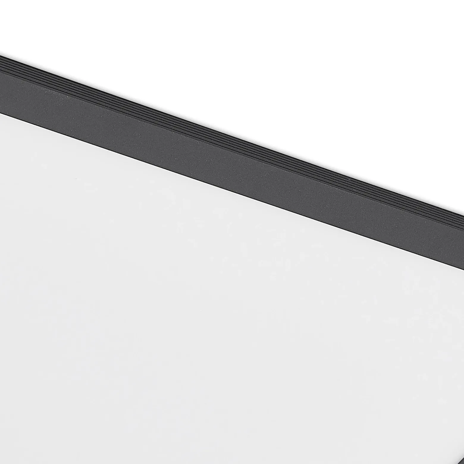 Lindby Panel LED Nelios, 40 x 40 cm, 4.000 K, negro, metal