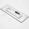 Lindby Panel LED Nelios, 80 x 30 cm, 4.000 K, negro, metal