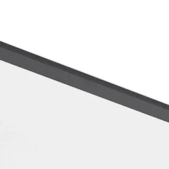Lindby Panel LED Nelios, 80 x 30 cm, 4.000 K, negro, metal