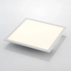 Lindby panel LED Quais, 40 x 40 cm, blanco, aluminio, 4.000K
