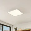 Lindby panel LED Quais, 40 x 40 cm, blanco, aluminio, 4.000K