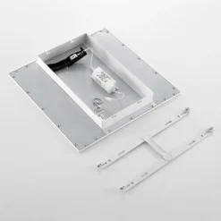 Lindby panel LED Quais, 40 x 40 cm, blanco, aluminio, 4.000K
