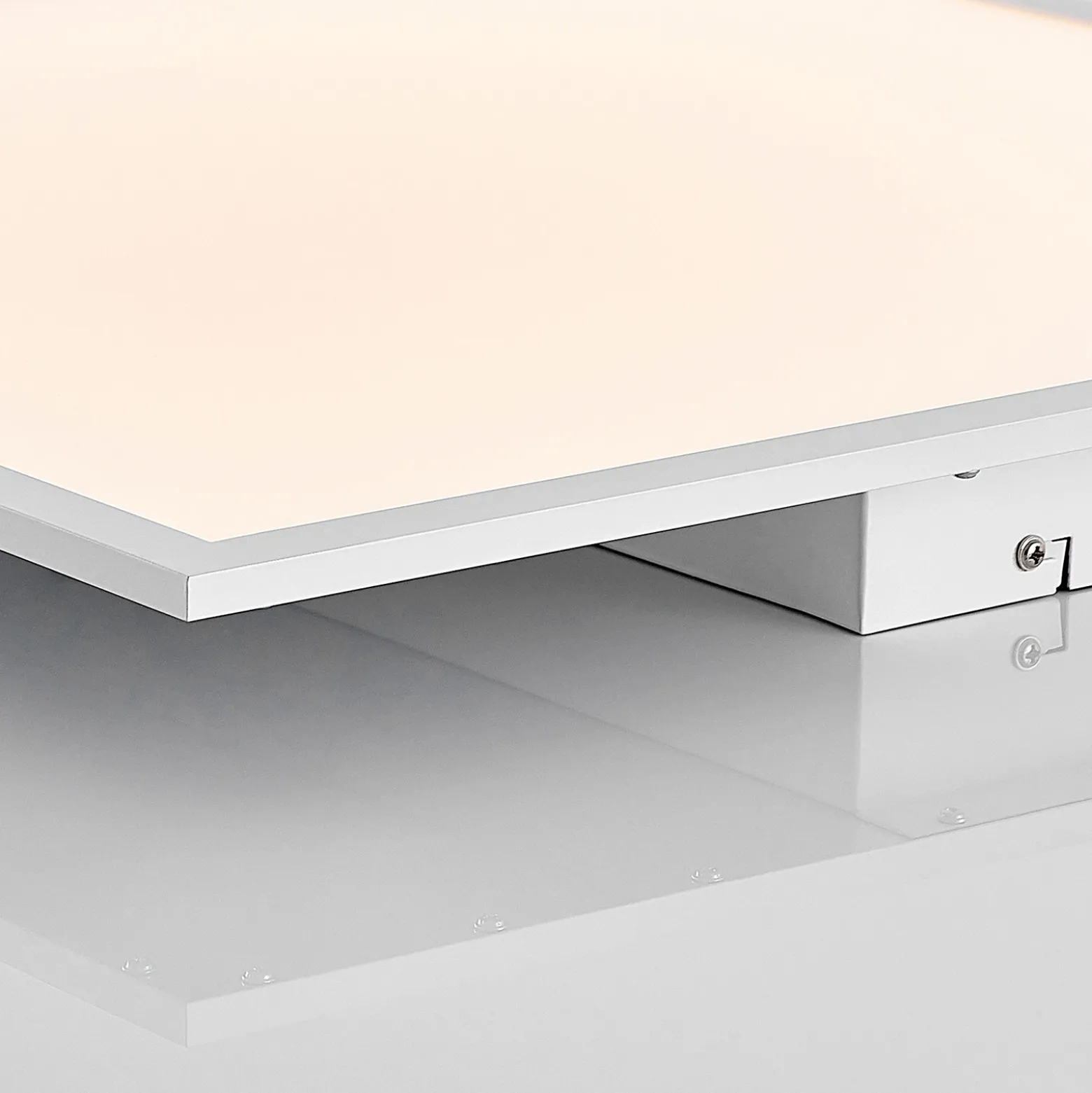 Lindby panel LED Quais, 60 x 60 cm, blanco, aluminio, 4.000K