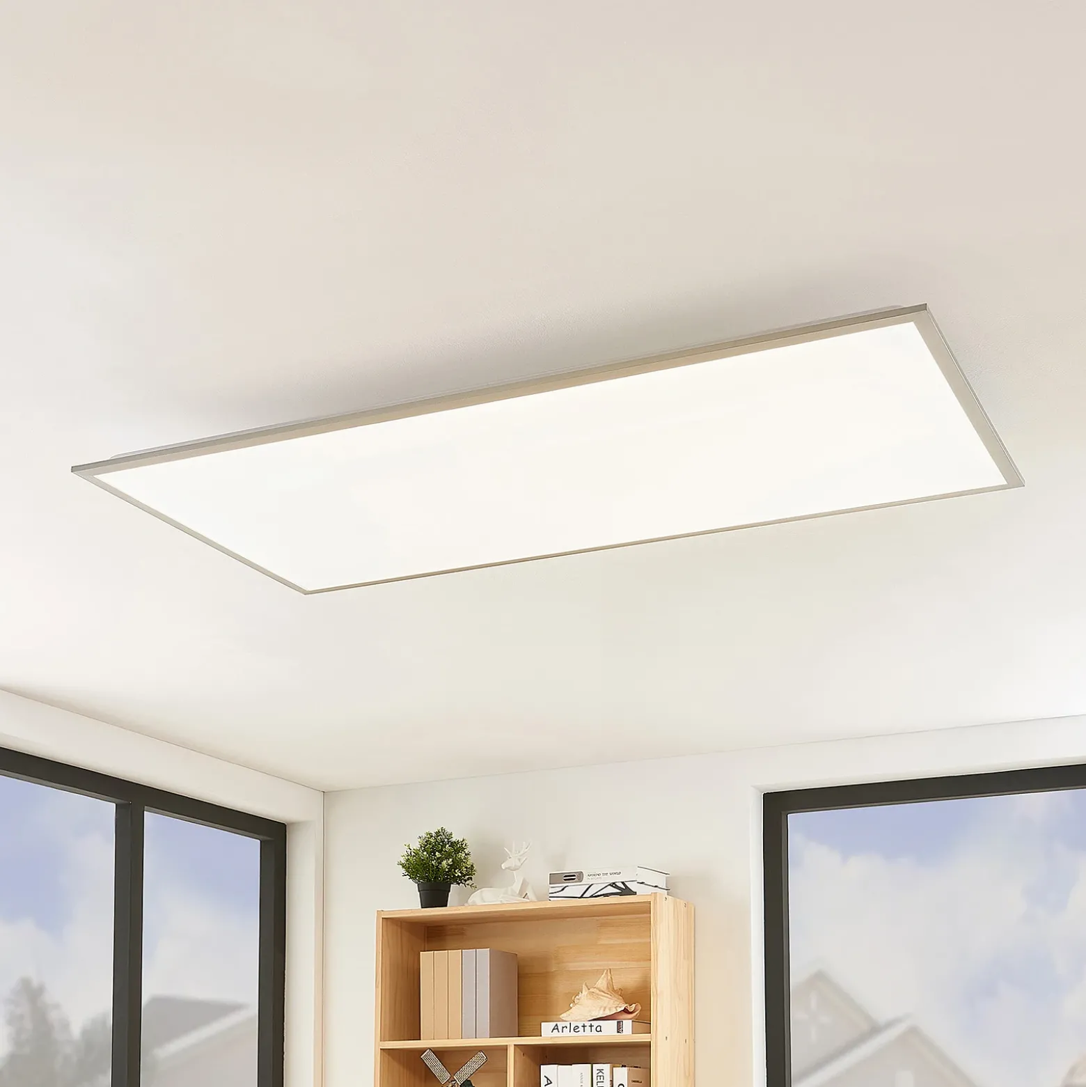 Lindby Panel LED Stenley, CCT, 120 cm x 60 cm, atenuable
