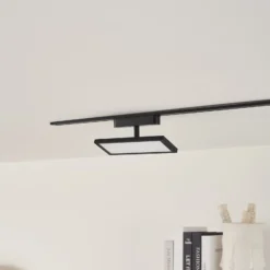 Lindby panel LED 48V Lumaro, negro, aluminio, longitud 20cm, atenuable