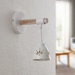 Lindby Pimana aplique con pantalla de cerámica