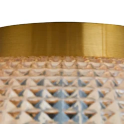 Lindby Plafón Hildur, Ø 25 cm, ámbar, cristal