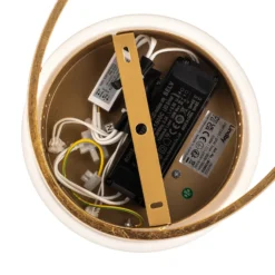 Lindby plafón LED Dorle, Ø 60 cm, dorado, aluminio